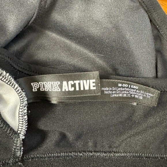 PINK Active sports bra MED no pads adjustable racer back crop top - Picture 4 of 5